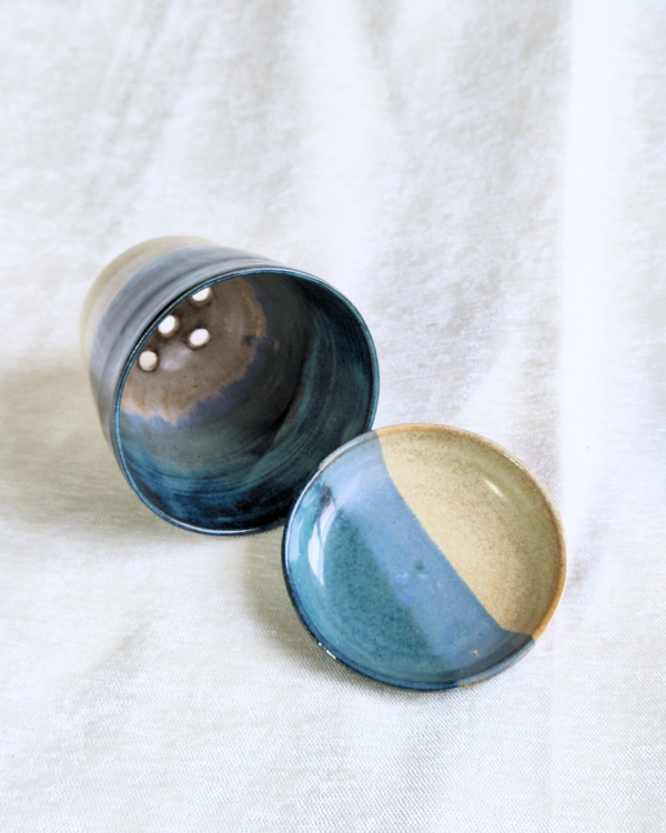 Plant Pot | Ocean Blue & Sand beige | Medium Size