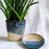 Plant Pot | Ocean Blue & Sand beige | Medium Size